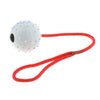 Pet Dog and Cat Interactive Play Interactive Ball with Rope Toy White