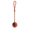 Pet Dog and Cat Interactive Play Interactive Ball with Rope Toy Orange