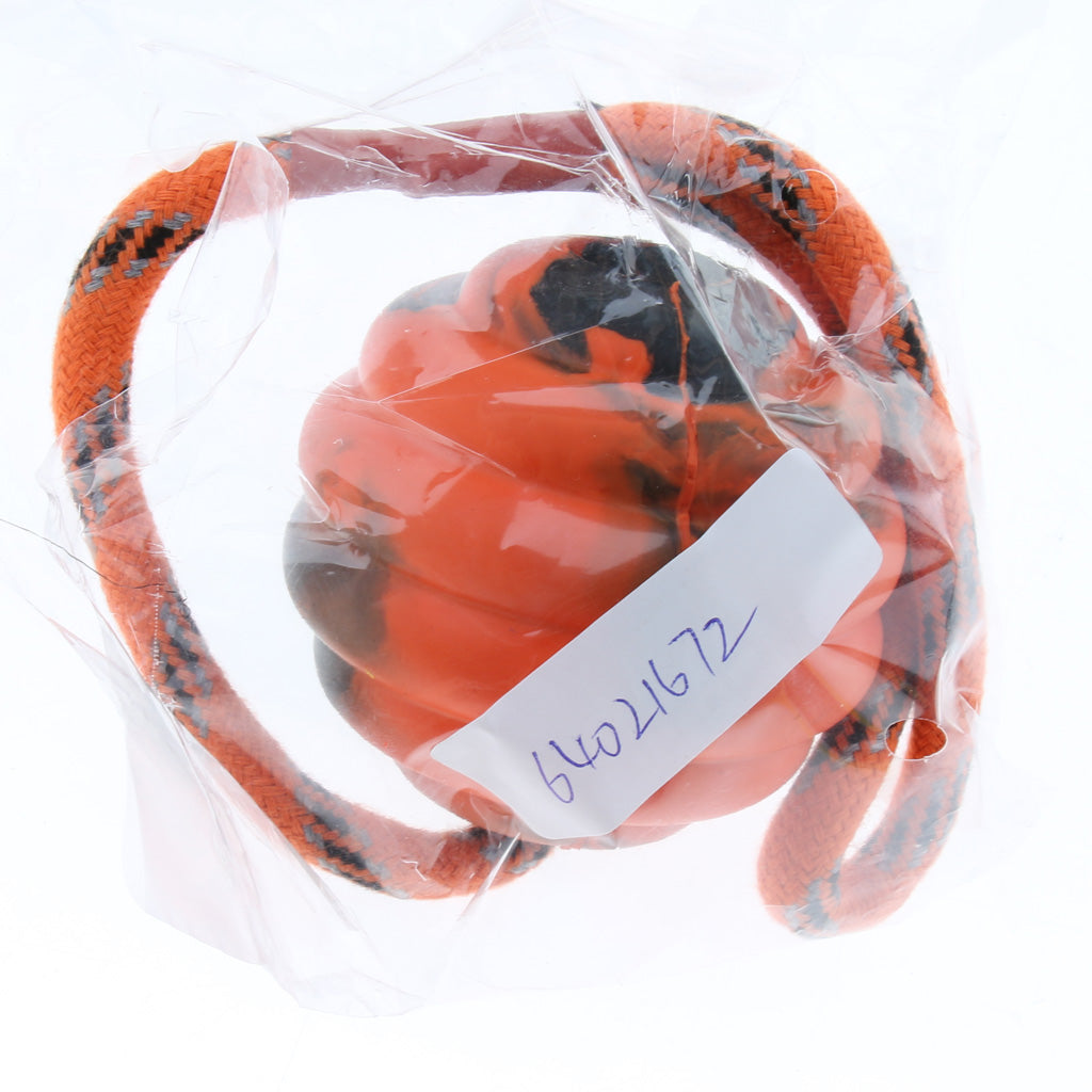 Pet Dog and Cat Interactive Play Interactive Ball with Rope Toy Orange