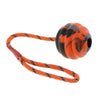 Pet Dog and Cat Interactive Play Interactive Ball with Rope Toy Orange