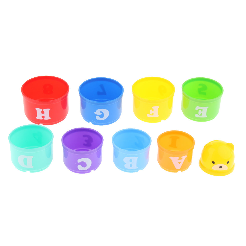 Parrot Food Toys Educational Stacking Cup Toy Chewing Training for Bird