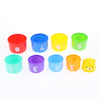 Parrot Food Toys Educational Stacking Cup Toy Chewing Training for Bird