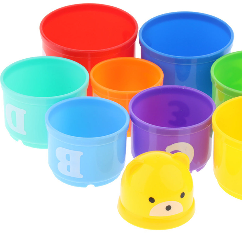 Parrot Food Toys Educational Stacking Cup Toy Chewing Training for Bird