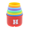 Parrot Food Toys Educational Stacking Cup Toy Chewing Training for Bird