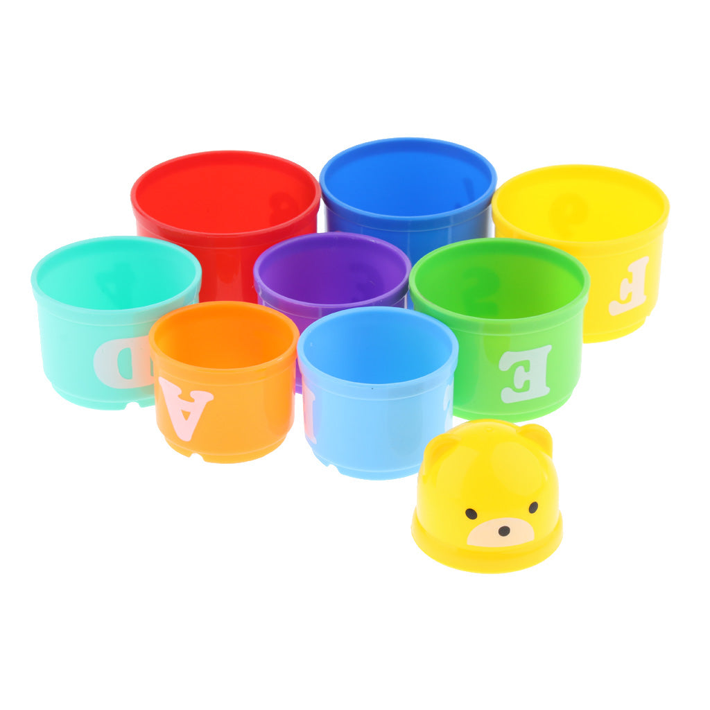 Parrot Food Toys Educational Stacking Cup Toy Chewing Training for Bird