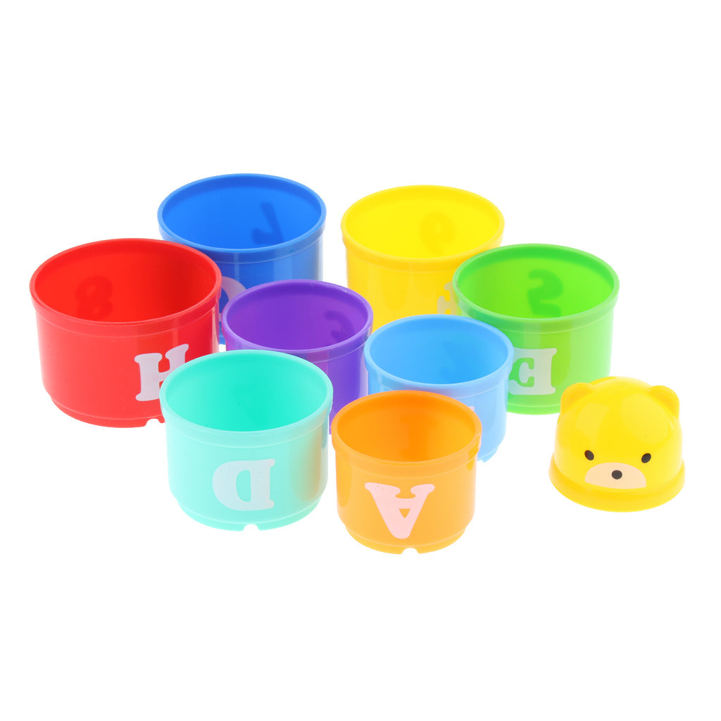 Parrot Food Toys Educational Stacking Cup Toy Chewing Training for Bird