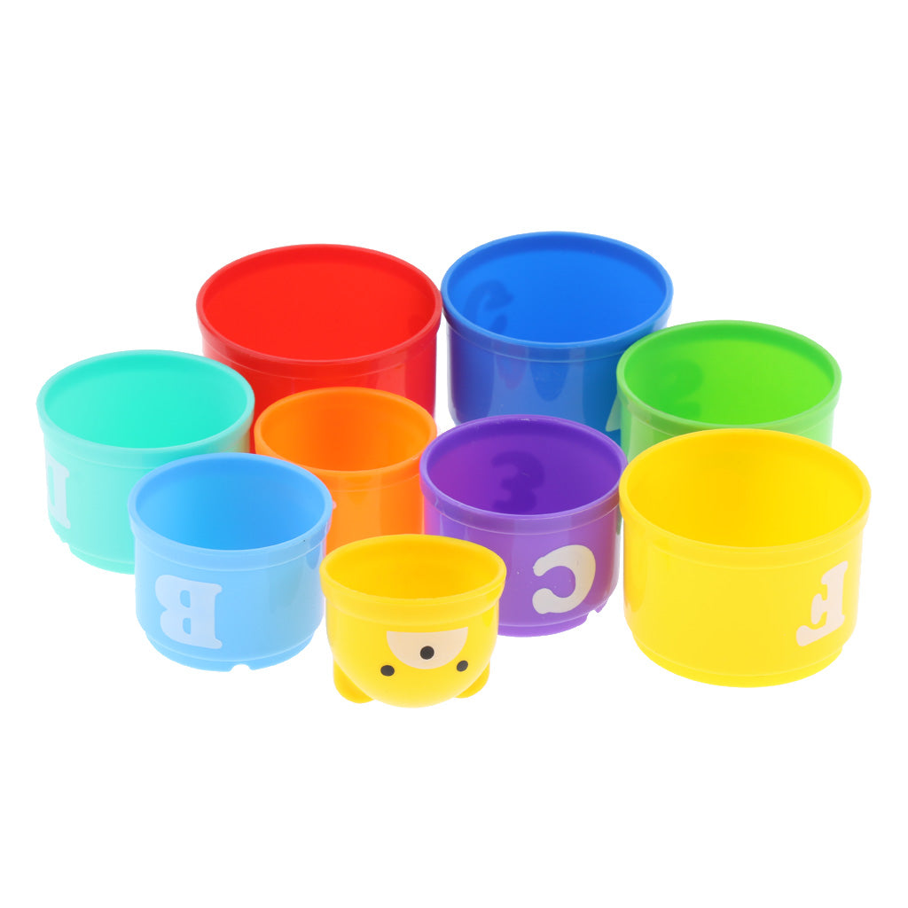 Parrot Food Toys Educational Stacking Cup Toy Chewing Training for Bird