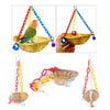Parrot Toy Swing Basket Parakeet Basket Hanging Nest Toy for Cockatiels 2