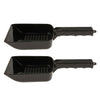 2pcs Plastic Reptile Shovel Sifter Sand Shovel Terrarium Cleaning Tool Black