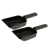 2pcs Plastic Reptile Shovel Sifter Sand Shovel Terrarium Cleaning Tool Black