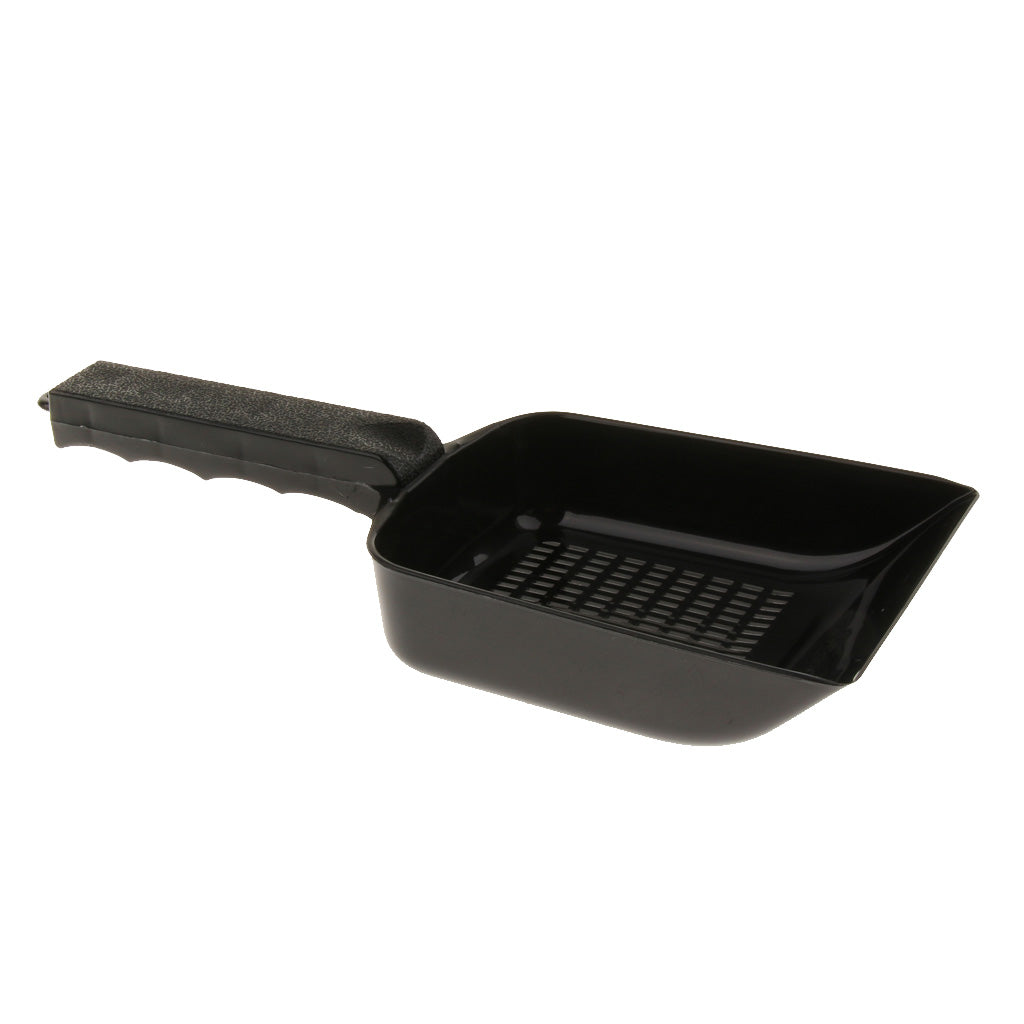 2pcs Plastic Reptile Shovel Sifter Sand Shovel Terrarium Cleaning Tool Black