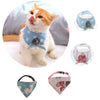 Pet Dog Collar Triangle Bibs Dog Bandage Scarf Cute Neckerchief  Pink