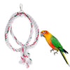 Bird Ring Rope Swing Toy Parrot Cage Chew Climb Toy for Cockatiel Cockatoo