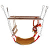 Parrot Bird Wooden Hanging Swing Ladder Suspension Bridge Cage Swing Toy