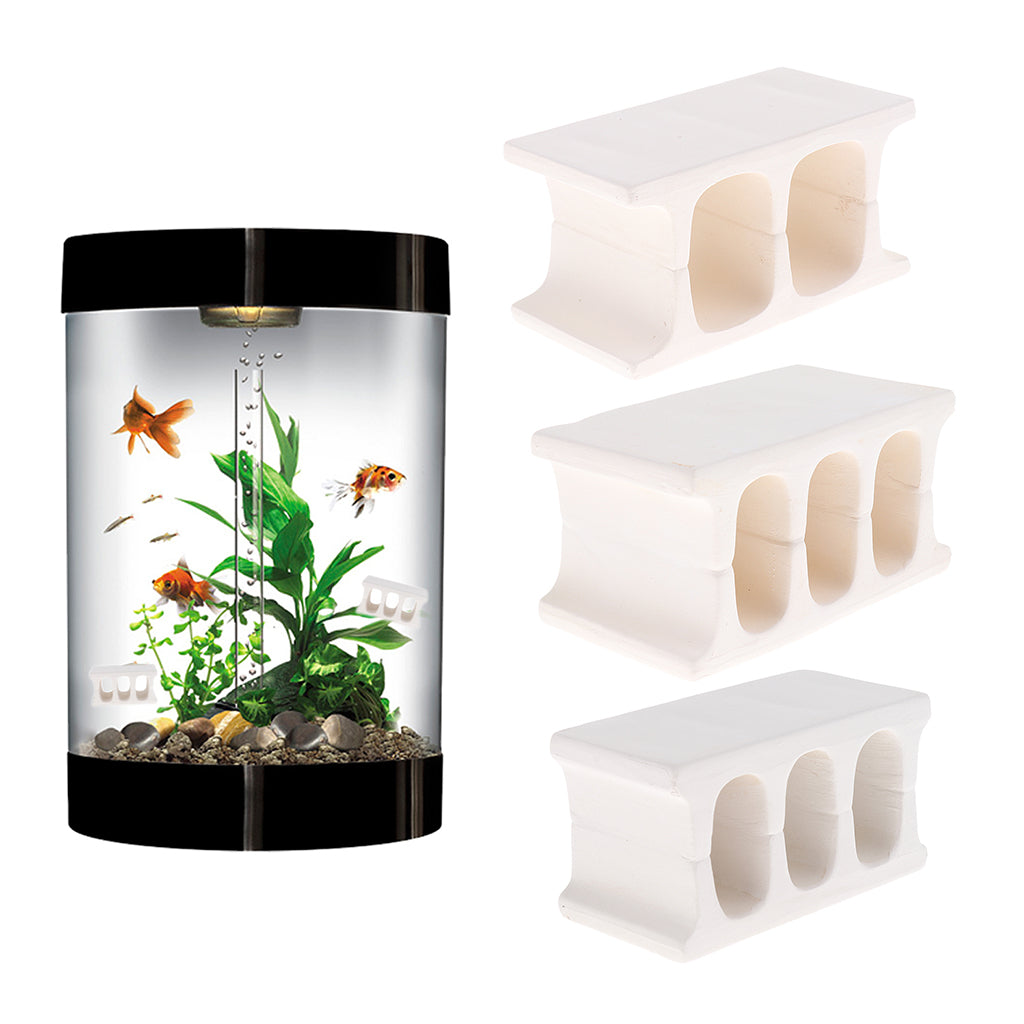 Aquarium Fish Tank Home Shrimp Spawn Nest Breeding Cave Small three holes