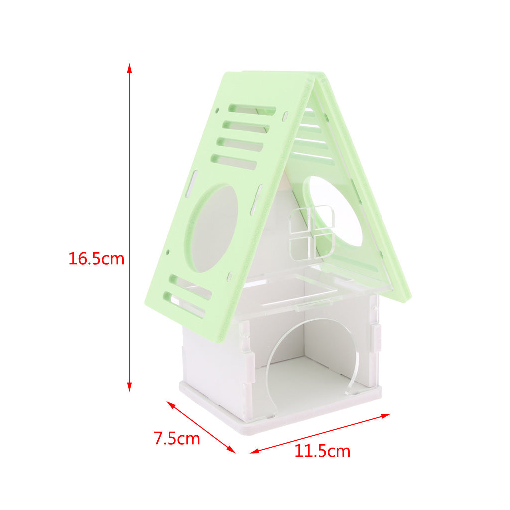 Beautiful House Loft Cage Exercise Toy for Hamster Mice Gerbil Mouse  Green