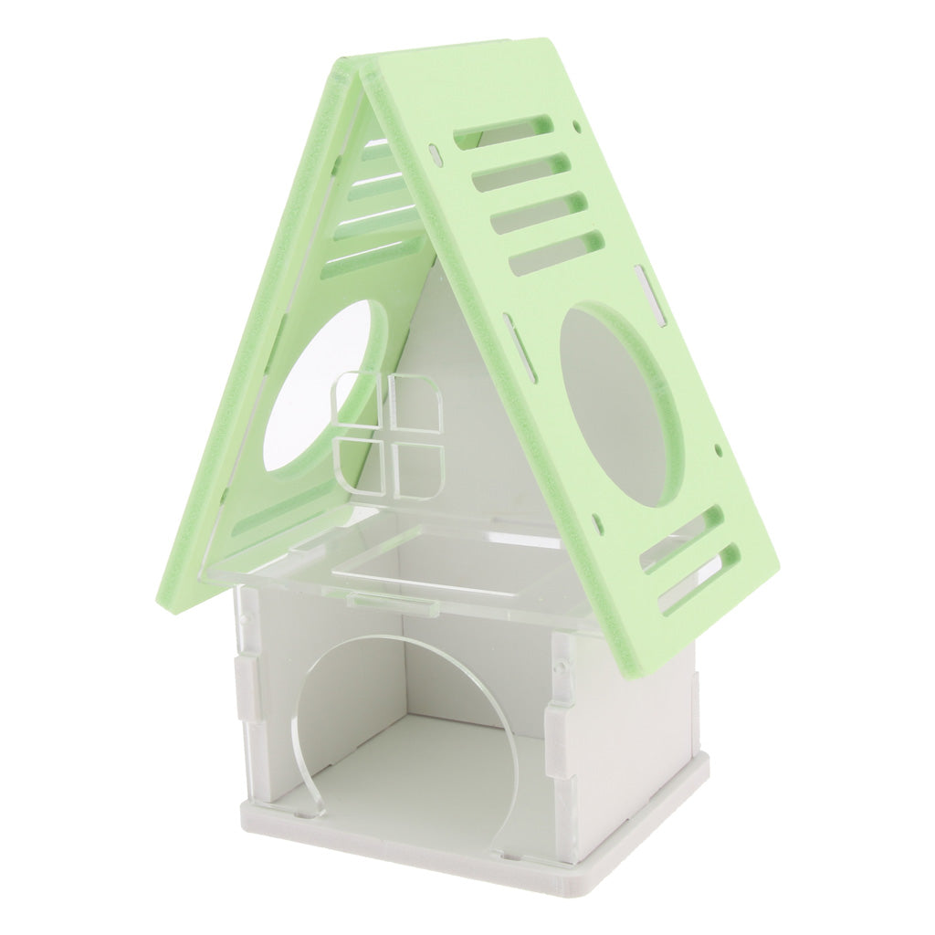 Beautiful House Loft Cage Exercise Toy for Hamster Mice Gerbil Mouse  Green