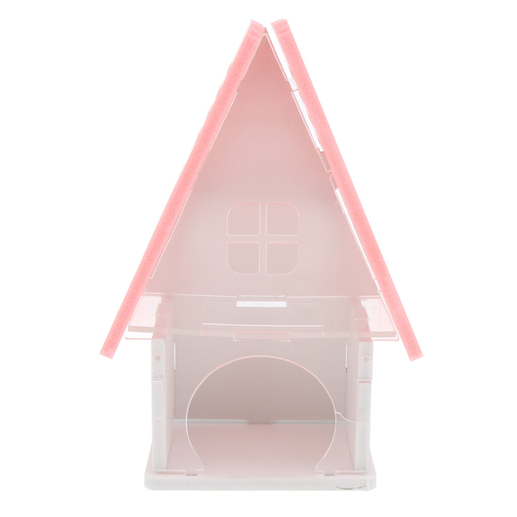 Beautiful House Loft Cage Exercise Toy for Hamster Mice Gerbil Mouse  Pink