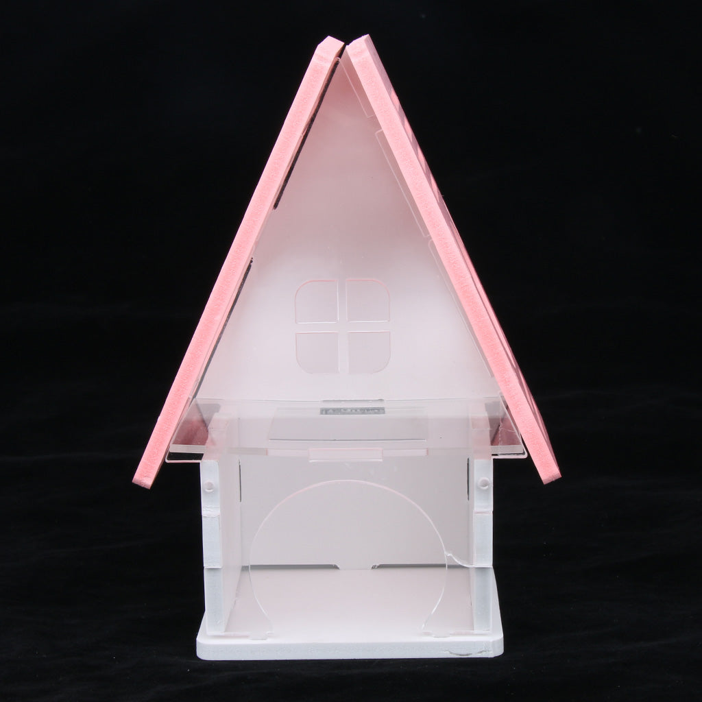 Beautiful House Loft Cage Exercise Toy for Hamster Mice Gerbil Mouse  Pink