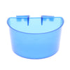 10 Pcs Bird Pigeon Semi-circular Hanging Water Feed Cups Feeder for Cage