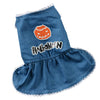 Halloween Pet Dog Dress Jeans Skirt Puppy Clothes Apparel Accessory  S