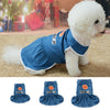 Halloween Pet Dog Dress Jeans Skirt Puppy Clothes Apparel Accessory  S