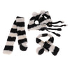 2PCS Pet Cat Dog Hat + Scarf Christmas Xmas Holiday Costume Apparel  Black S