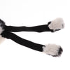 2PCS Pet Cat Dog Hat + Scarf Christmas Xmas Holiday Costume Apparel  Black S