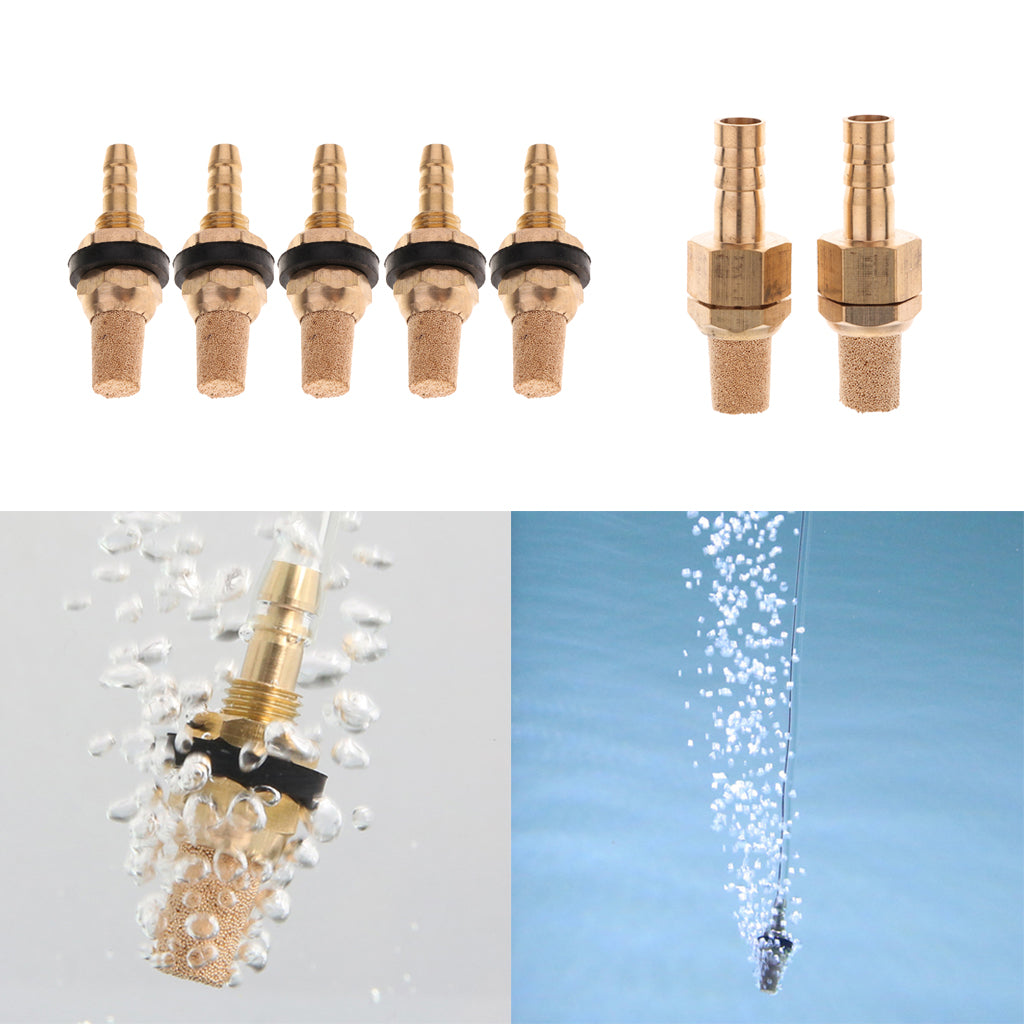 Fish Tank Aquarium Accessories Oxygenation Copper Bubble Stone Air Pump 4mm 5Pcs