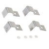 4pcs Stainless Steel Aquarium Fish Tank Glass Cover Clip Support Holder 19MM