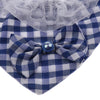 Puppy Bandana Collar, Dog Bandage Scarf with Flower Pet Gift for Party Blue