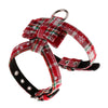 Adjustable Pet Dog Chest Strap Harness with Hauling Rope Set Snow Flake Red