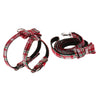 Adjustable Pet Dog Chest Strap Harness with Hauling Rope Set Snow Flake Red