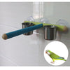 Bird Sucker Stand Platform Pet Standing Platform Frame with Two Feeding Cup