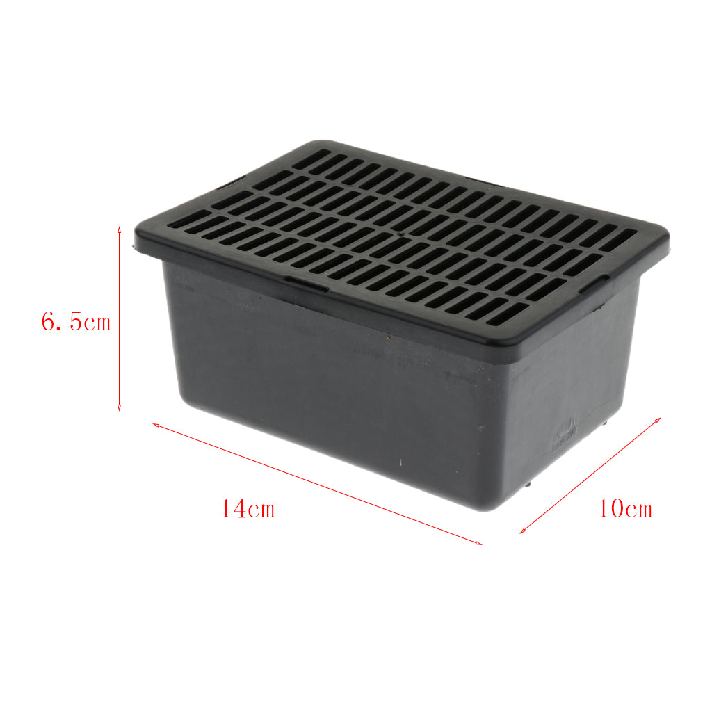 5 pcs Insect Reptile Spider Transport Breeding Cage Hatching Container Black