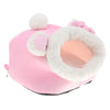 Small Pet Dwarf Hamster Guinea Pig Bed House Pets Winter Warm Sleeping Nest Pink L