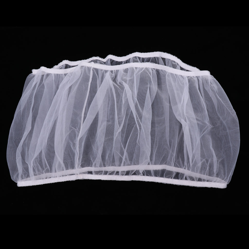 Bird Cage Net Cover Mesh Bird Seed Catcher Guard Net Cover Shell Skirt Trap Whte L