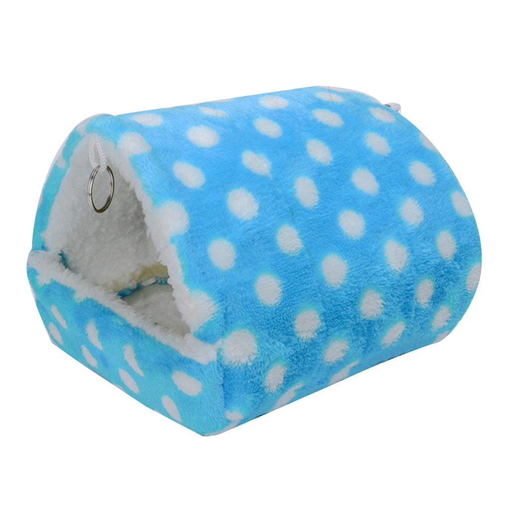 Pet Triangle Hammock Parrot Bird Small Animal House Warm Hut Nest Blue XL