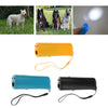 Ultrasonic LED Dog Repeller Trainer Dog Anti Bark Flashlight Type 2 Yellow