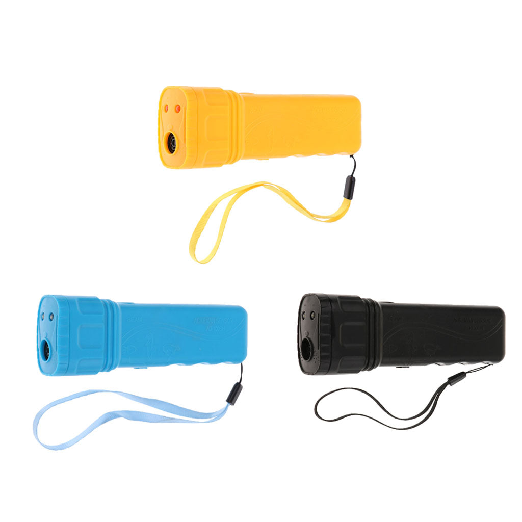 Ultrasonic LED Dog Repeller Trainer Dog Anti Bark Flashlight Type 1 Yellow