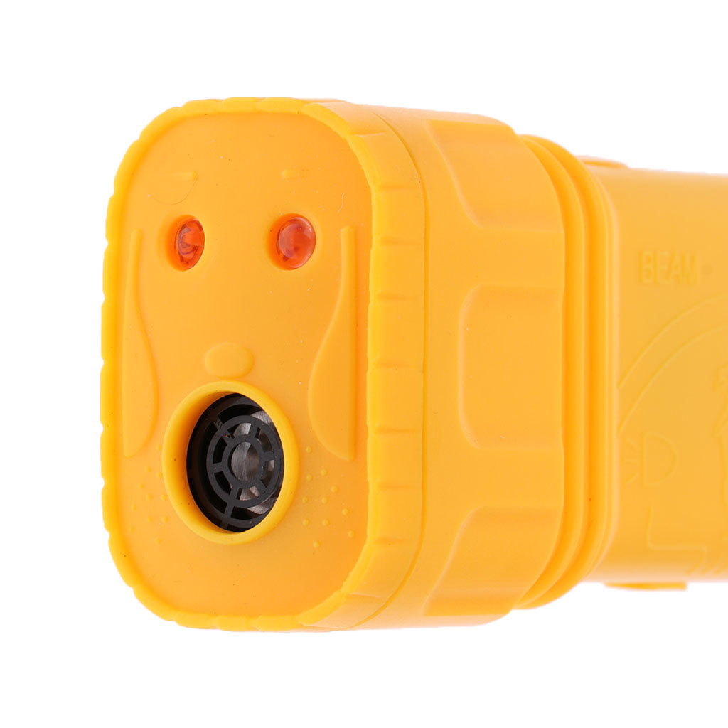 Ultrasonic LED Dog Repeller Trainer Dog Anti Bark Flashlight Type 1 Yellow