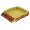 Tortoise Basin Reptile Food Water Dish Feeding Bowl Small square basin