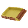 Tortoise Basin Reptile Food Water Dish Feeding Bowl Small square basin