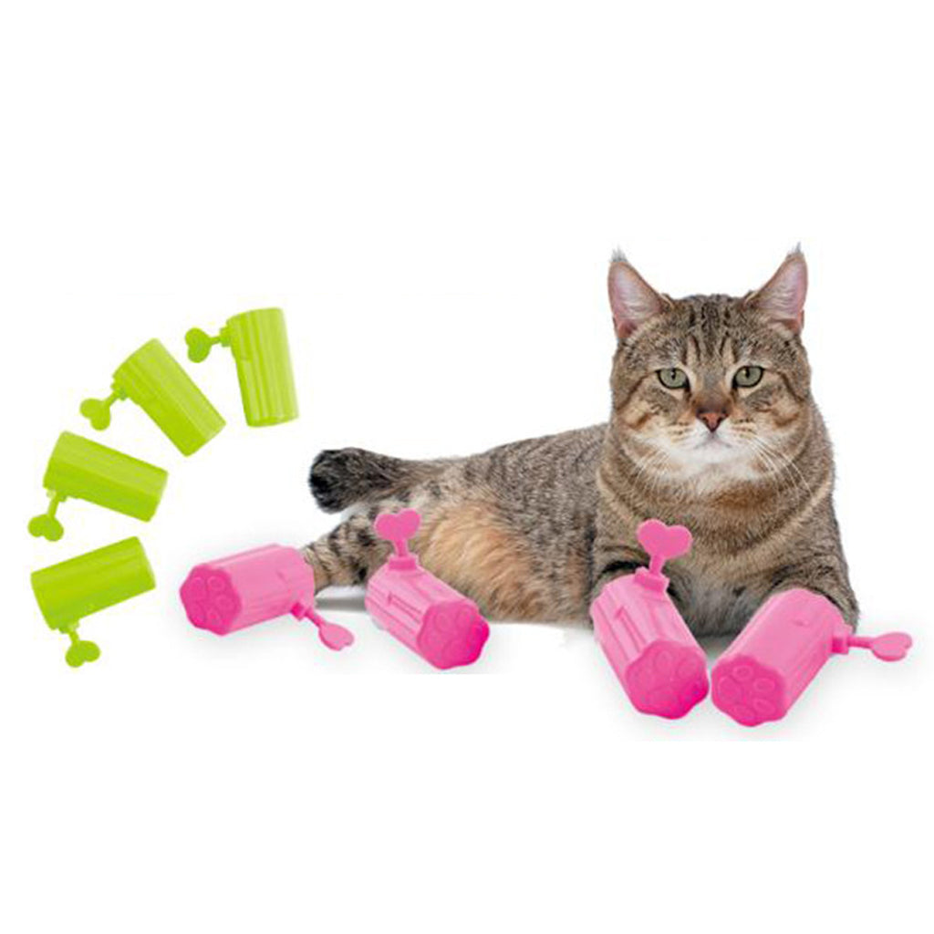 4PCS Cat Anti-shoes Kitty Gloves And Boots Protective Scratch Mittens  Pink