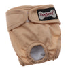 Reusable Dog Underwear Diaper Adjustable Sanitary Panties for Female L Beige