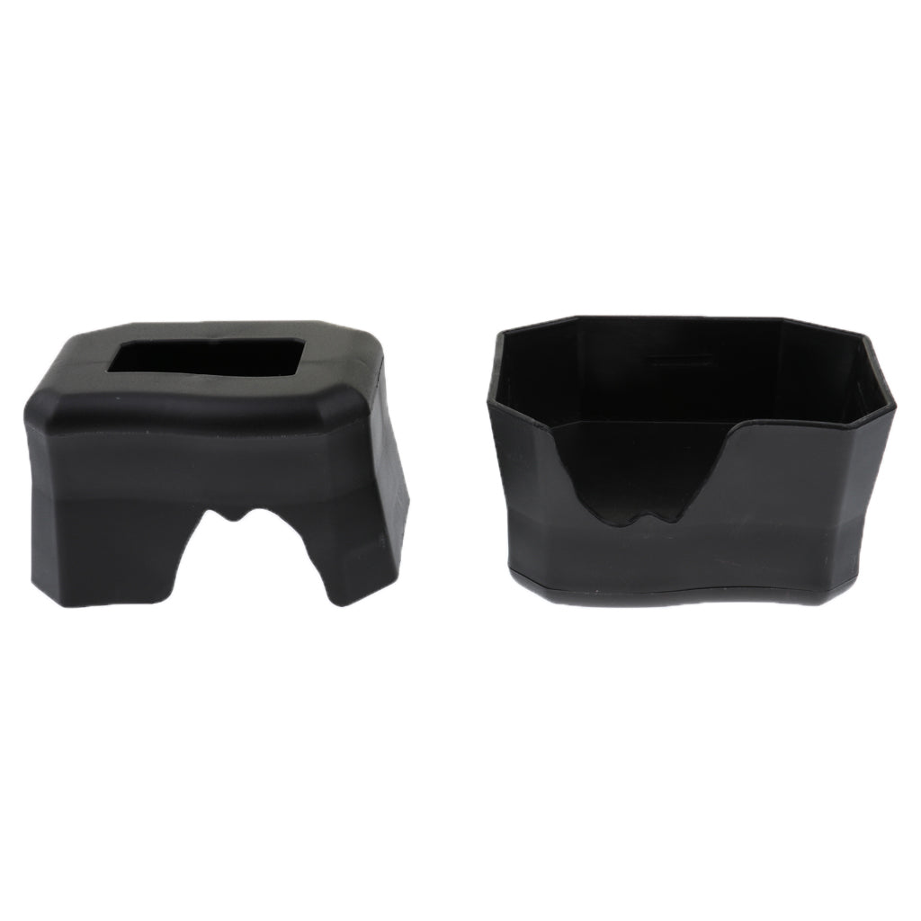 2Pcs Reptile Shelter Hiding Cave Food Bowl For Lizards Gecko Spider Frog Black