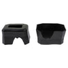 2Pcs Reptile Shelter Hiding Cave Food Bowl For Lizards Gecko Spider Frog Black