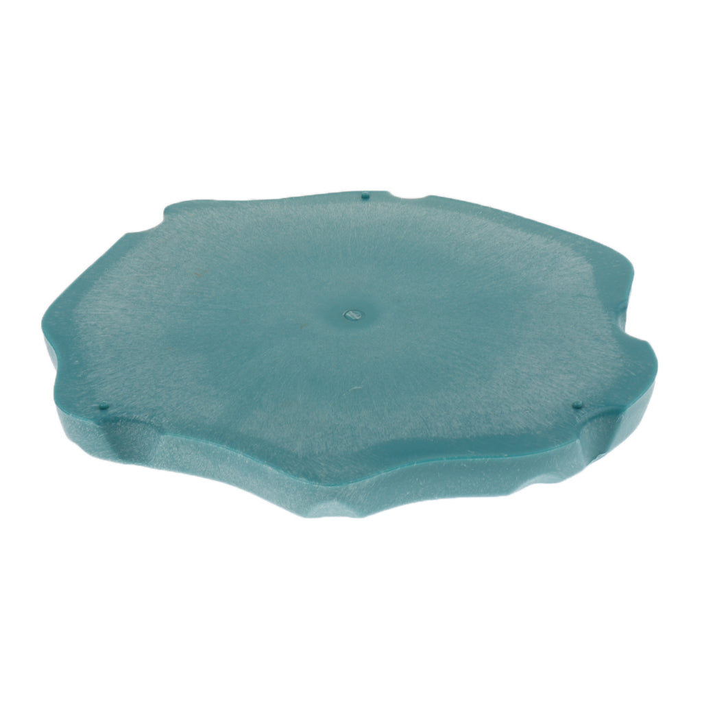 Automatic Reptile Tortoise Gecko Feeding Bowl Water Resin Dish Acid Blue