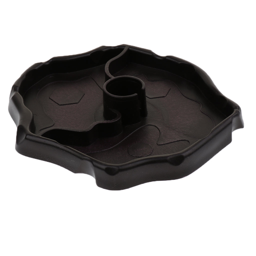 Automatic Reptile Tortoise Gecko Feeding Bowl Water Resin Dish Deep Brown