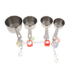 Parrot Stainless Steel Four-pot String Toy with Sweet Sound Bird Cage Toys